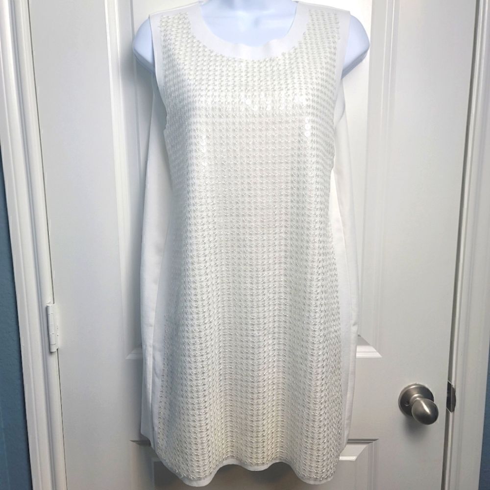 J.O.A. Los Angeles White Sequin Dress
